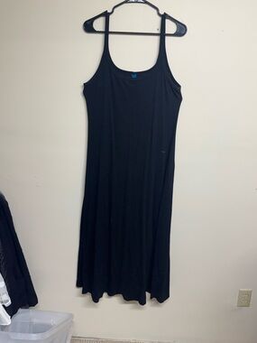 Old Navy Black Maxi Tank Dress